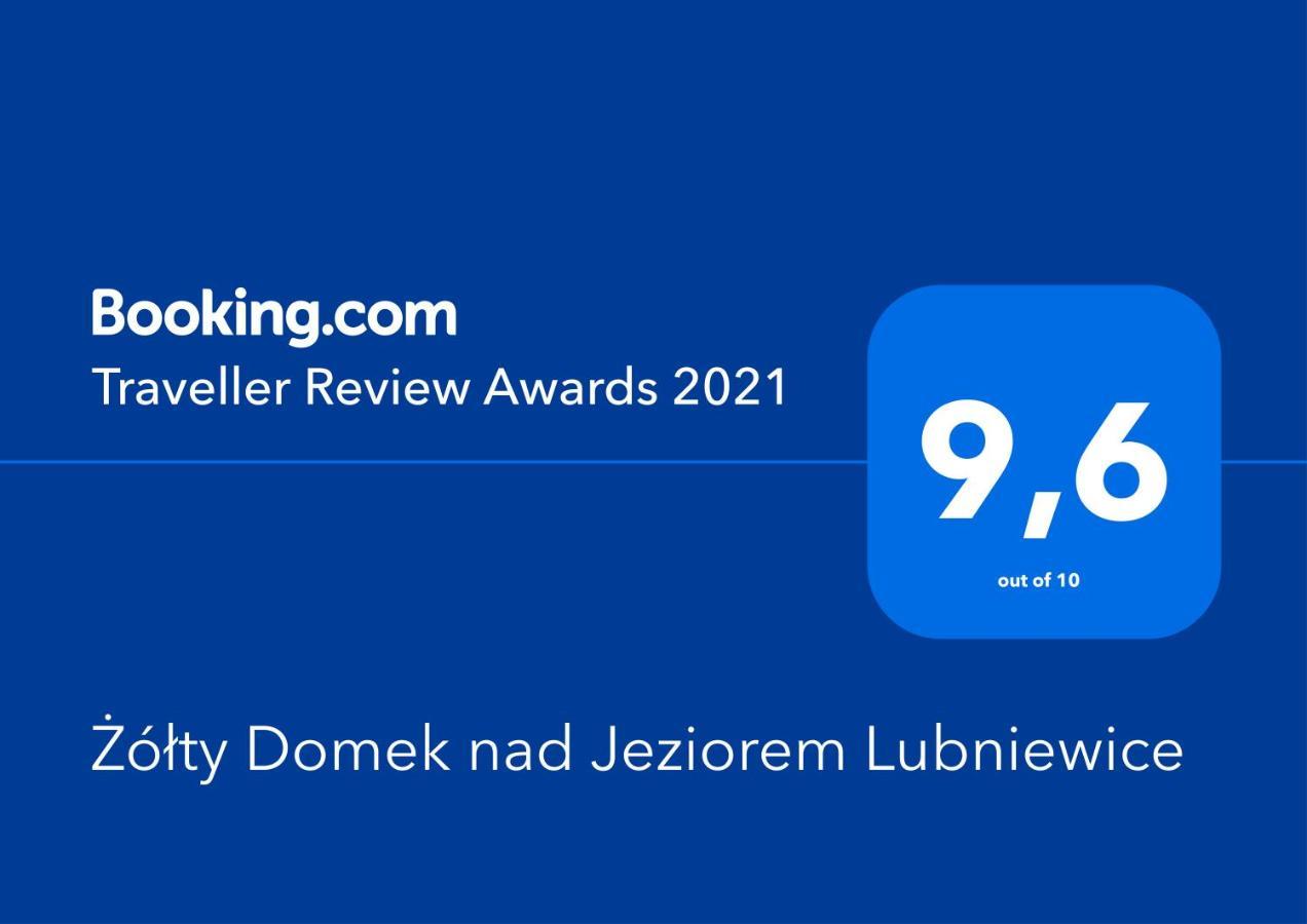 Zolty Domek Nad Jeziorem Lubniewice Exterior foto